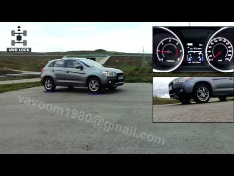 Mitsubishi ASX 4x4 diagonal roller test - 4WD LOCK - RVR / Outlander Sport