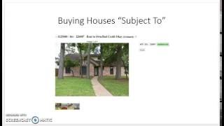 Selling the House - Sample Craigslist Ad when selling with Owner Finaning/Lease Option