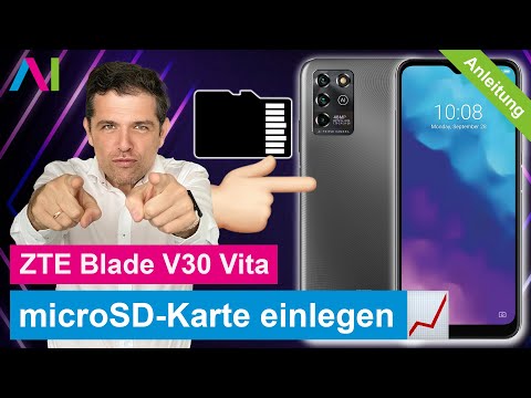 ZTE Blade V30 Vita - microSD-Karte einlegen • 💾 • 📲 • 📈 • Anleitung | Tutorial