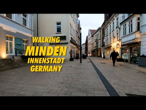 Walking MINDEN Innenstadt City GERMANY 2022 !! Walking Tour MINDEN Germany Shopping Street Part 3