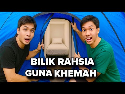 AKU & ILHAM BUAT BILIK RAHSIA GUNA KHEMAH 🥳😱!!! 
