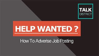 Help Wanted? | Here