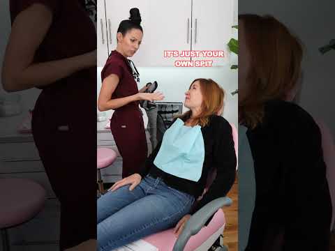 swallowing your own spit as the dentist #shorts
