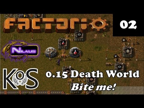 Factorio 0.15 Death World - E02 - First Iron Column