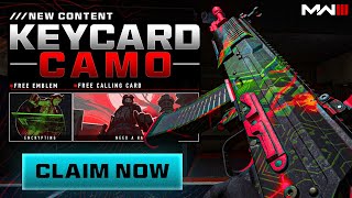 Unlock FREE Rebirth Camo & Keycard Rewards (Biometric Scanner Easter Egg)- Modern Warfare 3 Season 3