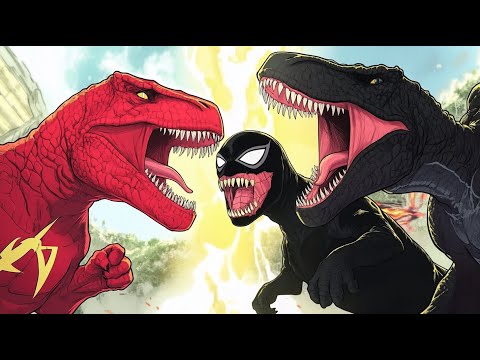Flash Godzilla T-Rex Death Climb - Animal Revolt Battle Simulator