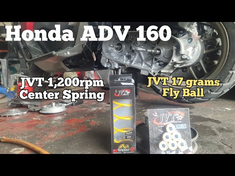 Installation of JVT 17grams Fly Ball & 1,200rpm Center Spring on my Honda ADV 160