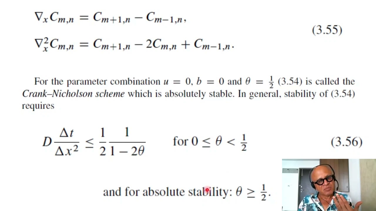 10   Numerical Solutions for Advective Diffusive Equation