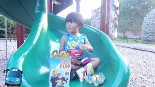 Eating McDonalds and Playing at the Playground