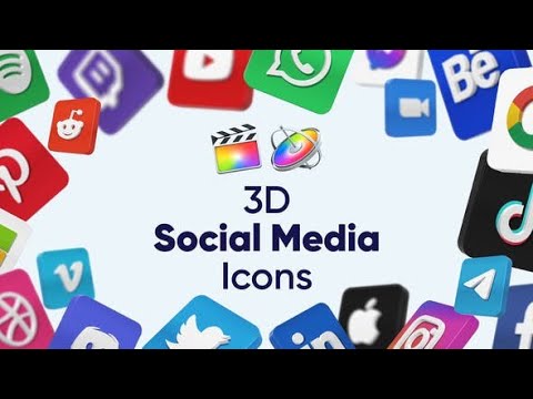 Top Apple Motion Projects: 3D Social Media Icons for Final Cut Pro X & Apple Motion
