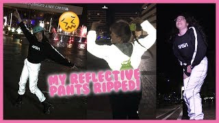 Roller Skating in Reflective Fashion