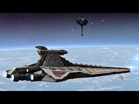 3 Servator vs 3 MC75 - Star Wars: Empire At War Remake NPC Battle