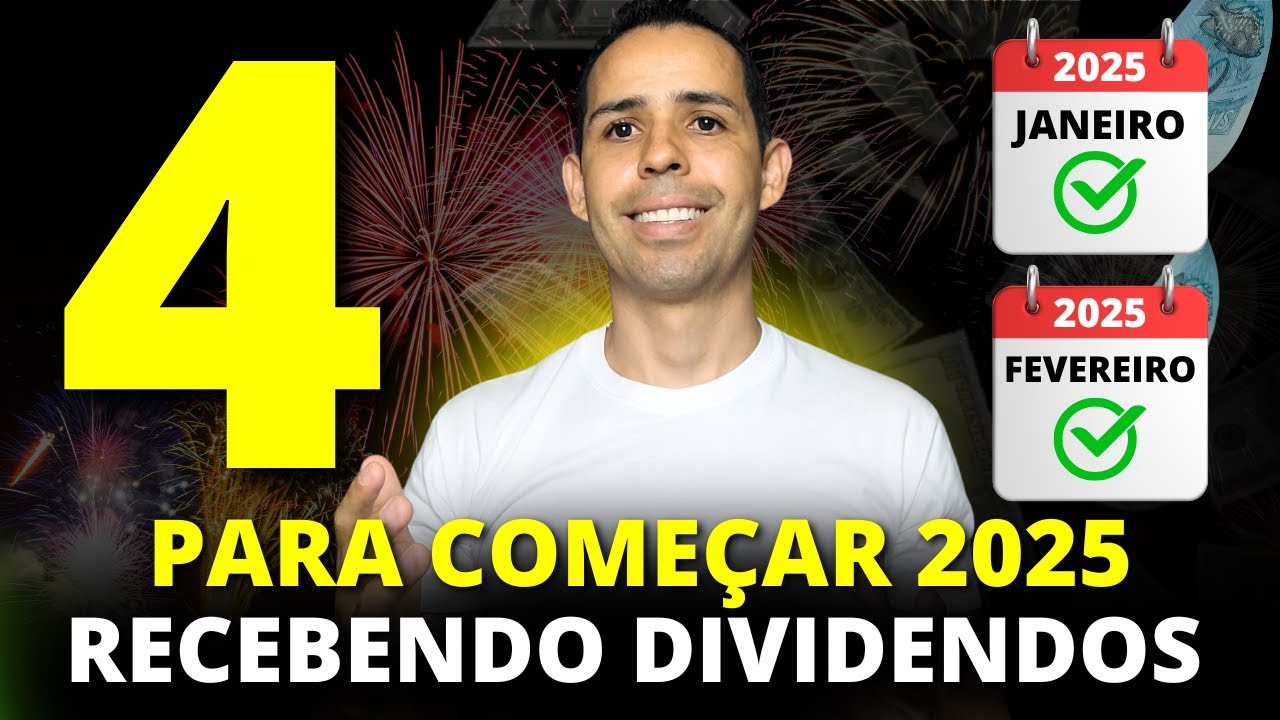 AS melhores AÇÕES para GANHAR DIVIDENDOS em Janeiro e Fevereiro de 2025