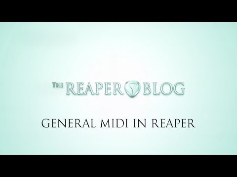 How to use General MIDI in REAPER