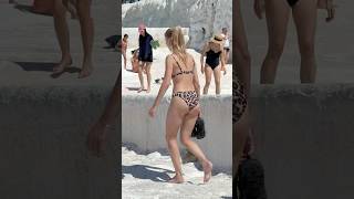 ☀️The Wonder Of Nature Pamukkale Turkey -Beautiful Day? #pamukkale #cleopatra #swimming