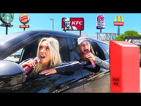SINGING OUR ORDERS AT THE DRIVE THRU ft. @livswearingen