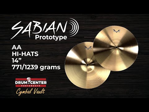 Sabian Prototype AA Hi Hat Cymbals 14" 771/1239 grams