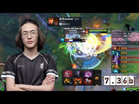 WATSON Marci vs BZM(Storm Spirit) & Kiyotaka(Morphling) - Dota 2 Gameplay