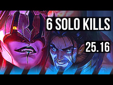 VLADIMIR vs SYLAS (MID) | 9/0/1, 2400+ games, 6 solo kills, Legendary | KR Master | 25.16