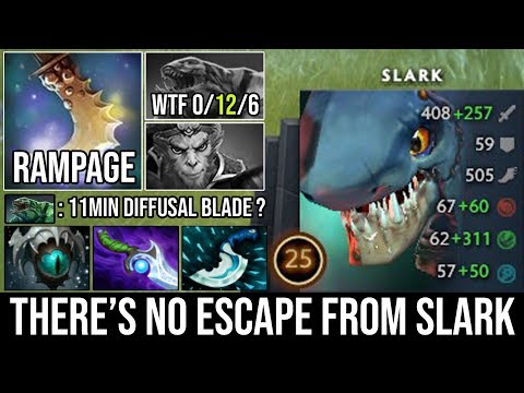 WTF 11Min Diffusal + Fountain Rampage & Ultrakill Slark | Deleted ALL Tanky Heroes Zero Death DotA 2