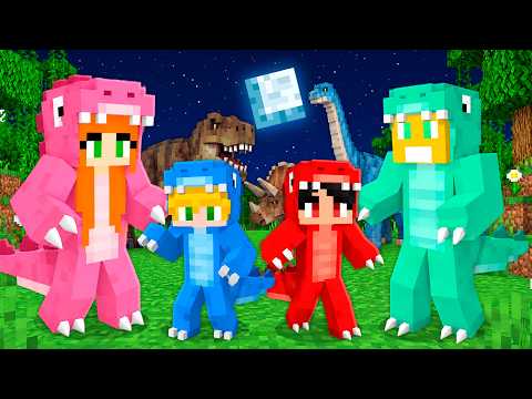 Fomos Adotados por DINOSSAUROS no Minecraft!