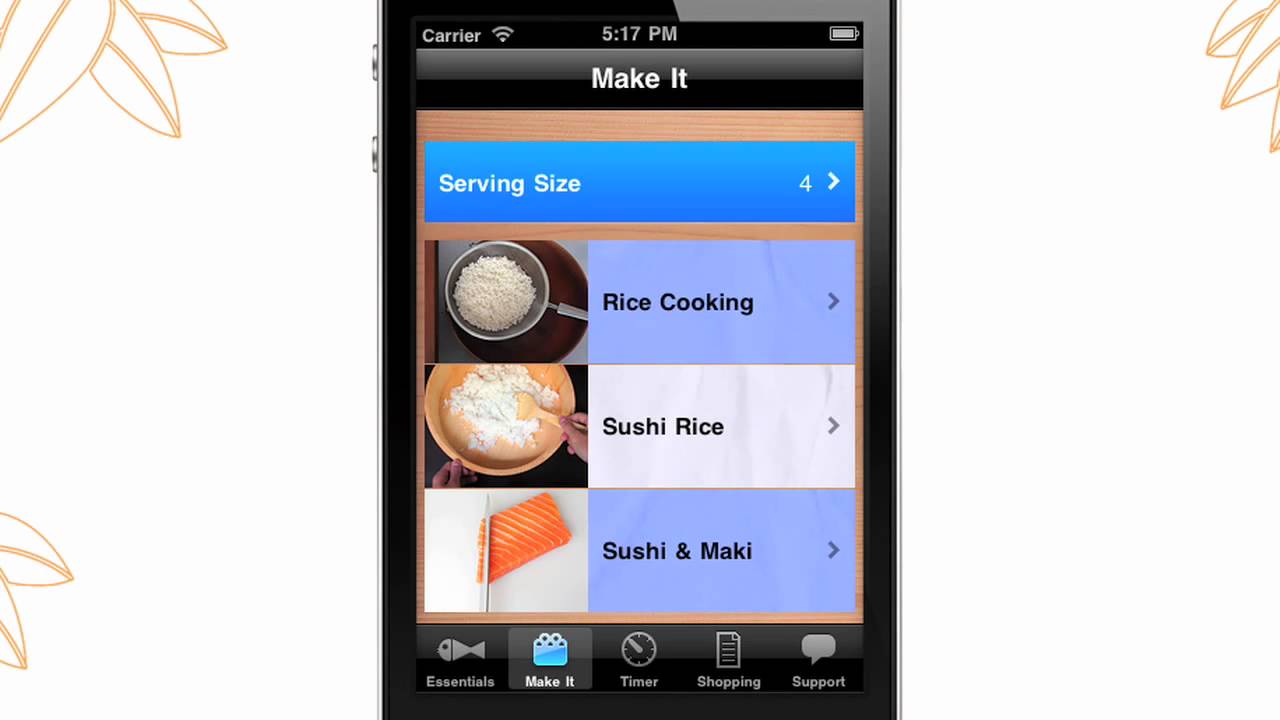 Sushi & Maki iPhone App