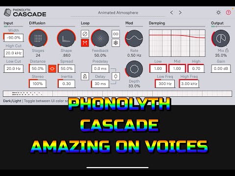 Cascade - Supernatural Reverb & Diffusion - Sounds Fantastic with Voices - Demo for the iPad