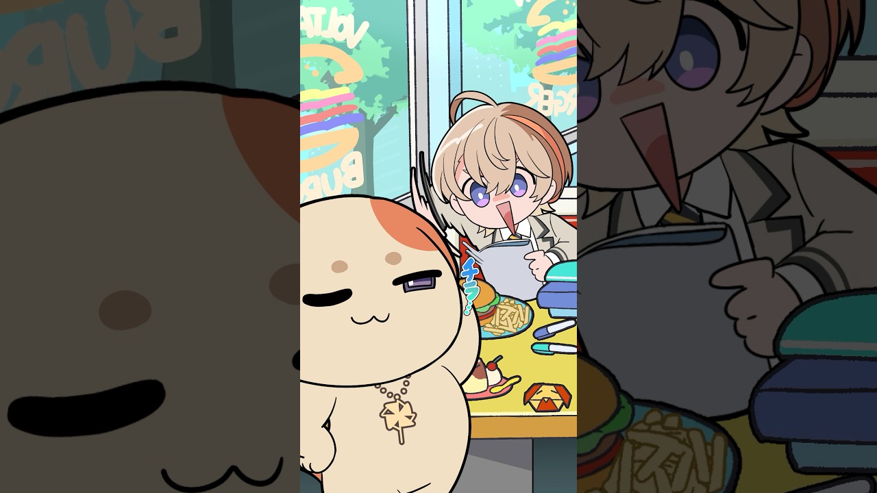 風楽奏斗ときいろのこ🐶真剣おえかきタイム🎨　#学園ゔぉるたくしょん #わんにゃくしょん #VOLTACTION #ヴォルタShorts