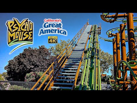 On-ride point of view of Psycho Mouse