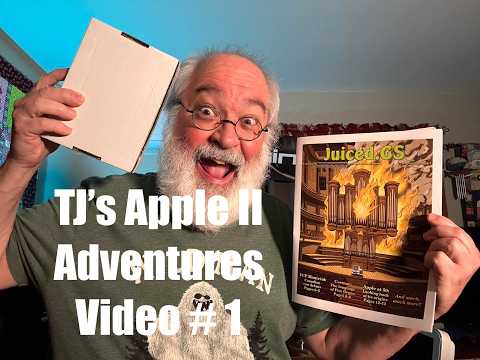 TJ's Apple II Adventures - Video #1 - Floppy Emu Unboxing & Juiced.GS Magazine - Vintage Computer