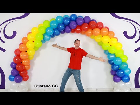 birthday decoration ideas at home 🌈 balloon arch tutorial balloon decoration ideas 🤩birthday rainbow