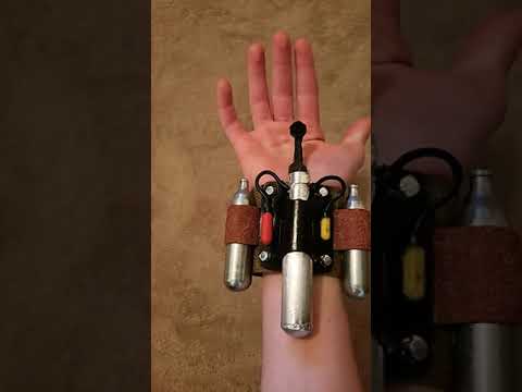 Spiderman Web shooter I made.😃😃😃