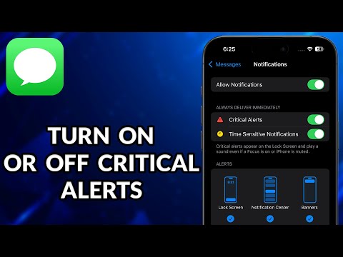 How To Turn On Or Off Critical Alerts Notifications On Messages App On iPhone