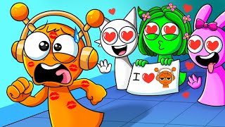 Download lagu Oren Meets an Obsessive Fan at School | Incredibox Sprunki Animation mp3