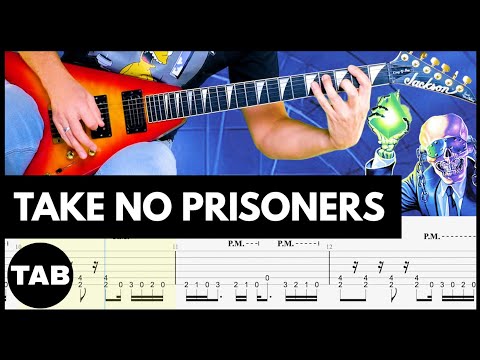 TAKE NO PRISONERS Megadeth Guitar TAB | Lesson | Tutorial | Cover