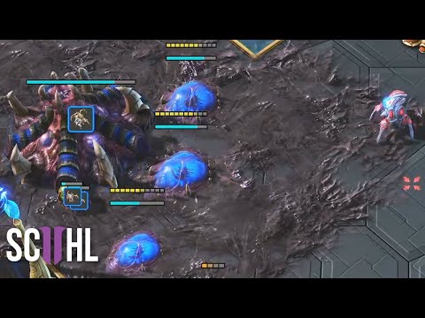 Rex's Spine Crawler Rush - Starcraft 2
