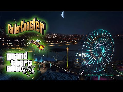 GTA V 🎢 4K High graphics Roller Coaster Ride Gameplay (Grand Theft Auto V)