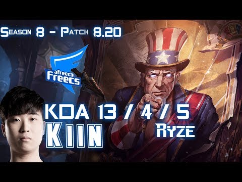 AFs Kiin RYZE vs IG The Shy AATROX Top - Patch 8.20 KR Ranked