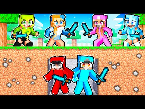 CRAZY FAN GIRL HUNTERS vs SPEEDRUNNER In Minecraft!