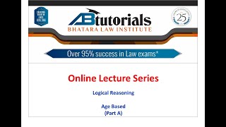 Age Based (Part A) - Logical Reasoning Lecture