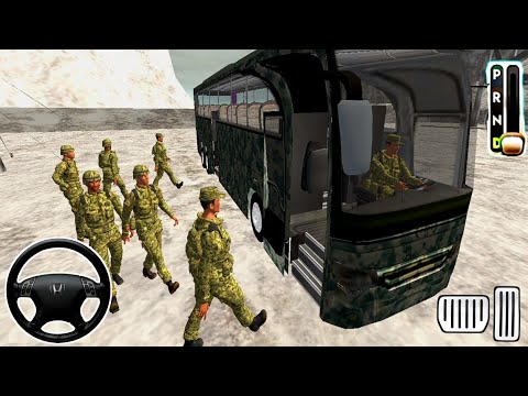 US Army Soldier Transport Bus Driving Simulator👮🚌 - Game Part 2 - Best Android Gameplay