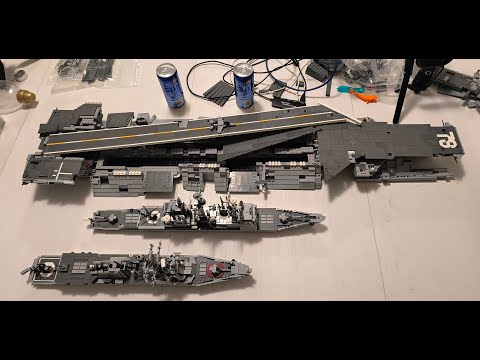 [LIVE] 7.000 Bricks AIRCRAFT CARRIER - Let's Build it together (PART 4 of ???)