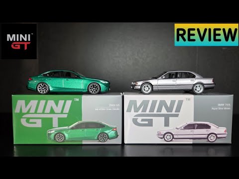 Feature Image thumbnail for the video blog Mini GT - BMW 750 IL Aspen Silver & BMW M5 Isle of Man Green - REVIEW by  booster_diecast