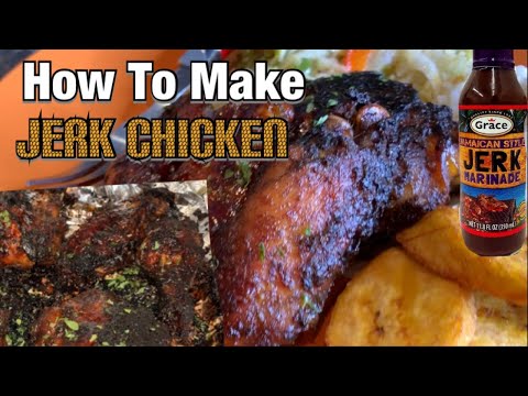 How to Make Jerk Chicken| Grace's Jerk Marinade Review| Cooking With Tia