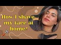 How I shave my face at home | ArpithaAbhishek