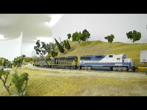 QA&P, AT&SF, Frisco train videos HO scale Turn your sound up :)