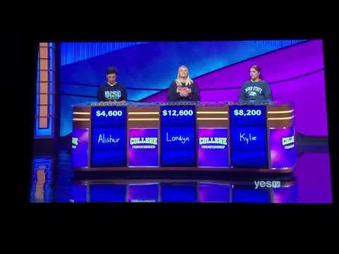 Double Jeopardy, 2nd Daily Double - College Championship 2020 Day 3 (4/8/20)