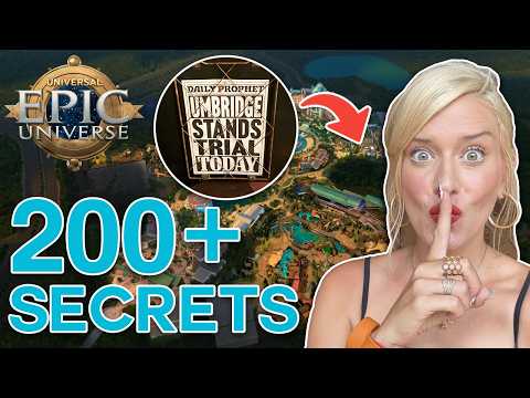 OVER 200!! SECRETS In Epic Universe | Universal Orlando Details, Easter Eggs, Harry Potter, Nintendo