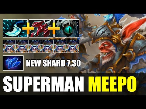Aghanim's Shard + Meepo Ultimate = Superman | Meepo 7.30 | Dota 2 Gameplay