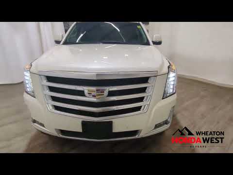 2015 Cadillac Escalade 4WD 4dr Premium in White for sale at Wheaton Honda West in Calgary, AB